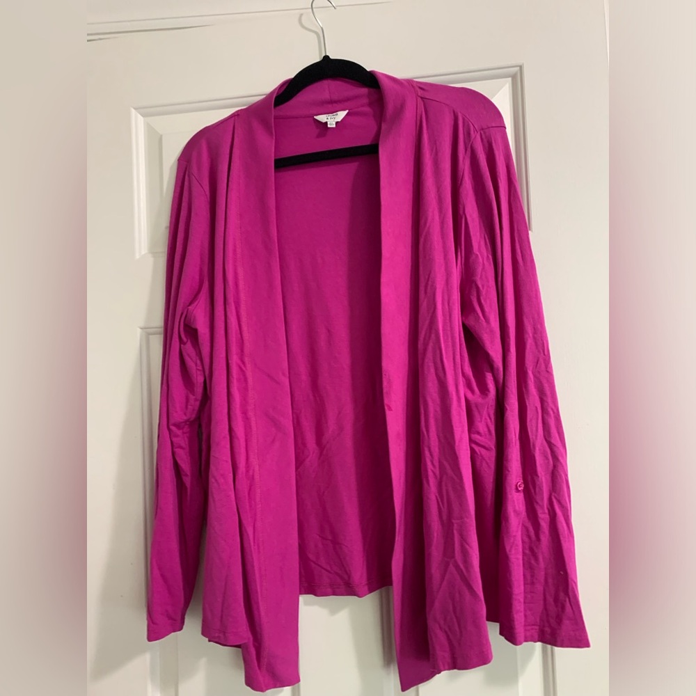 Women's lightweight pink cardigan